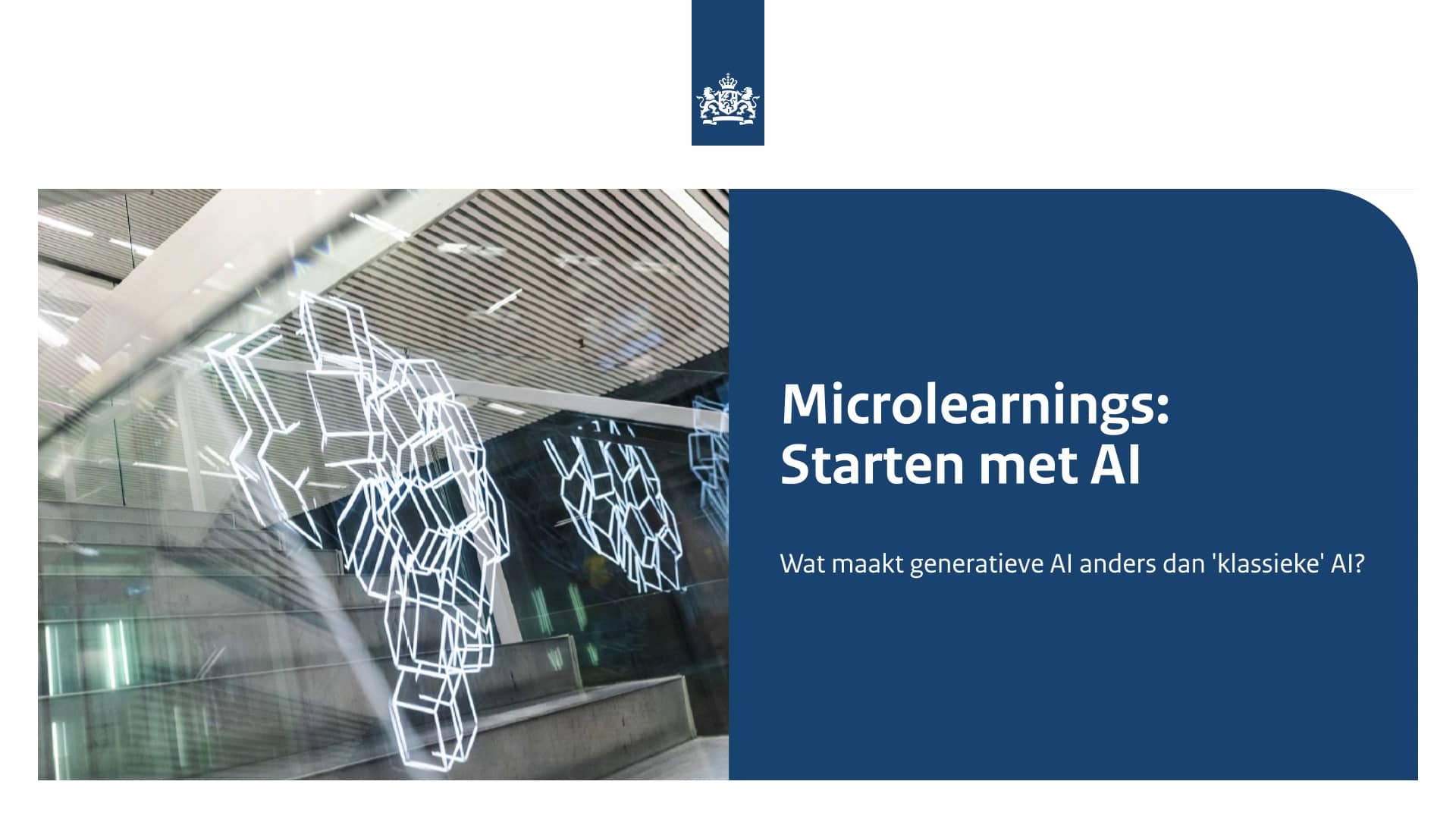 Microlearnings: Starten met AI. Wat maakt generatieve AI anders dan 'klassieke' AI?