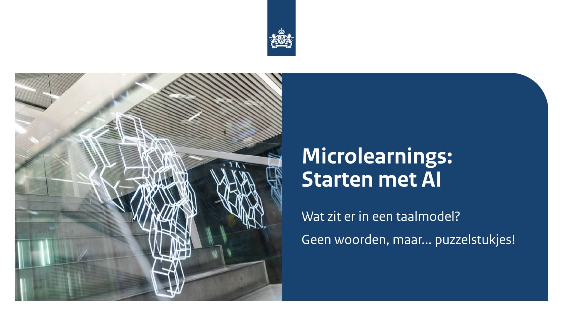 Microlearnings: Starten met AI. Wat zit er in een taalmodel? Geen woorden, maar... puzzelstukjes!
