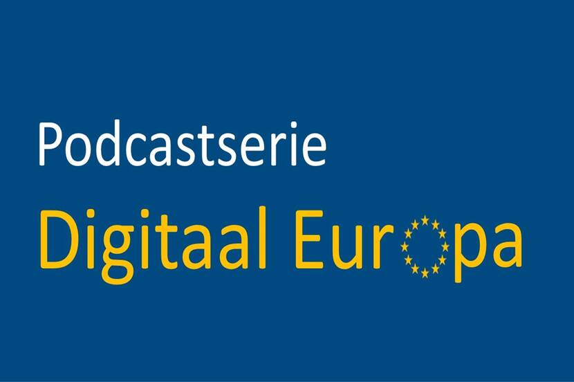 Banner met tekst Digitaal Europa